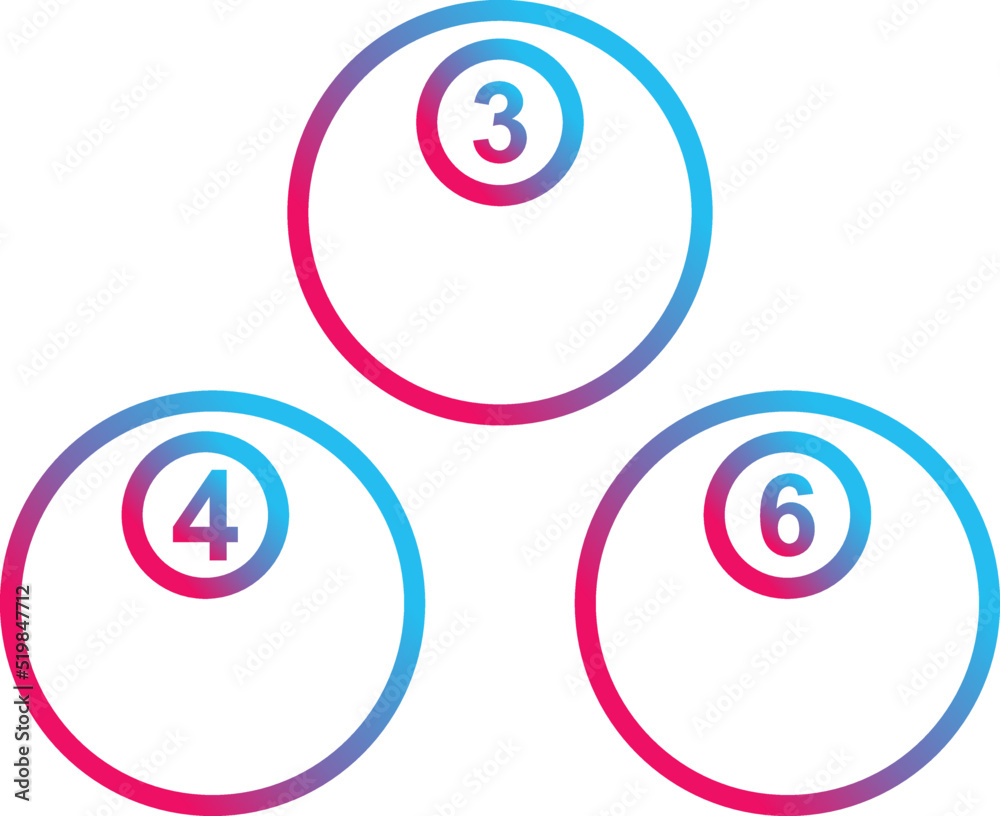 Unique Snooker Balls Vector Icon Unique Snooker Balls Vector Icon