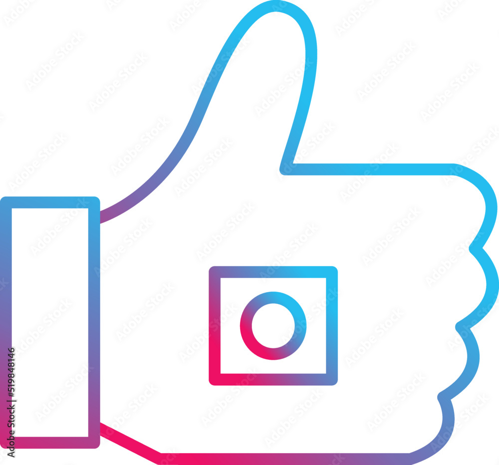 Unique Like Marketing Vector Icon Unique Like Marketing Vector Icon