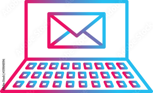 Unique Emails Vector Icon