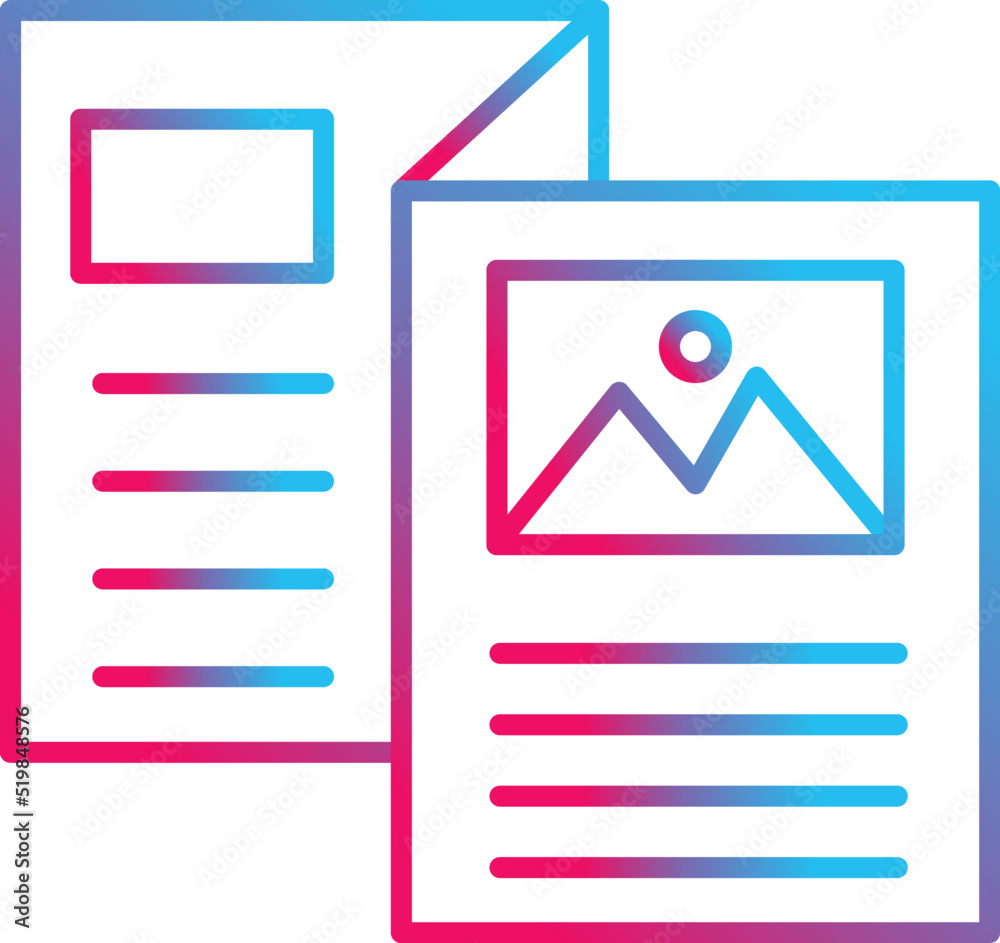 Brochure Vector Icon Brochure Vector Icon
