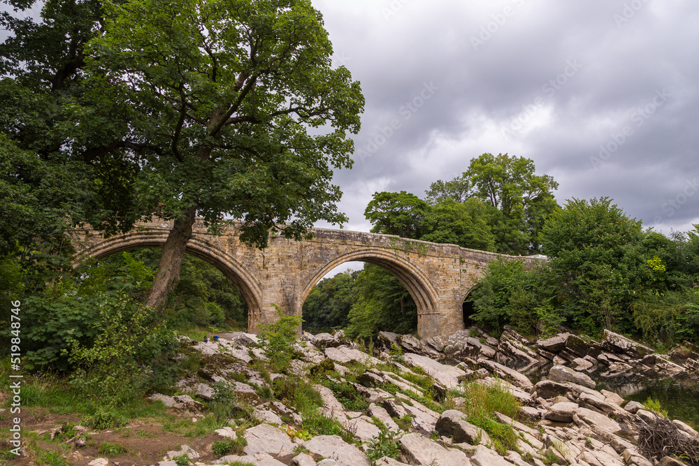 Devils Bridge over the River Lune in Kirkby Lonsdale, Cumbria, England, UK. Devils Bridge over the River Lune in Kirkby Lonsdale, Cumbria, England, UK.