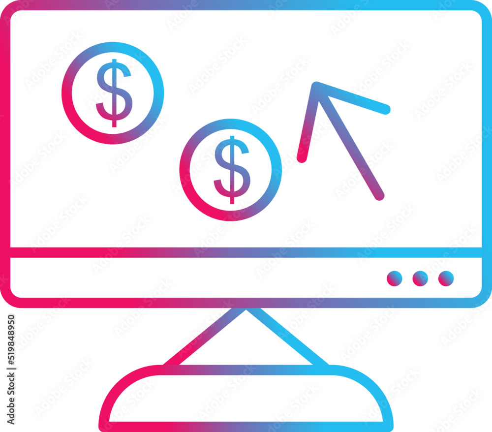 Unique Pay Per Click Vector Icon Unique Pay Per Click Vector Icon