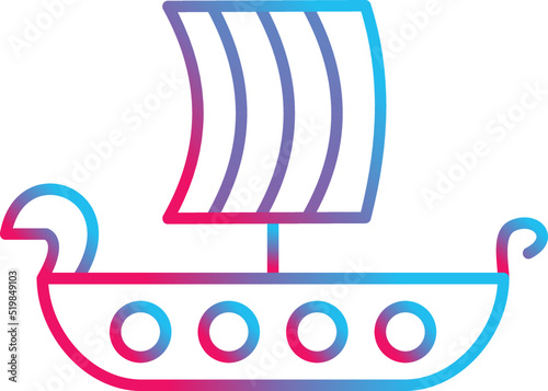Viking Ship Icon