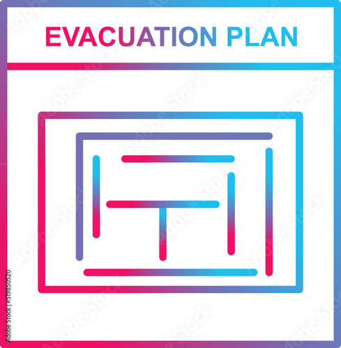 Evacuation Plan Icon