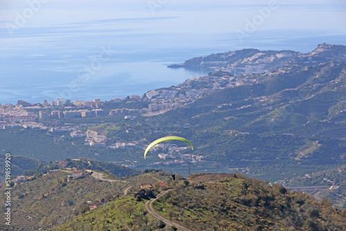 	
Paragliding from Itrabo in Andalucia, Spain	