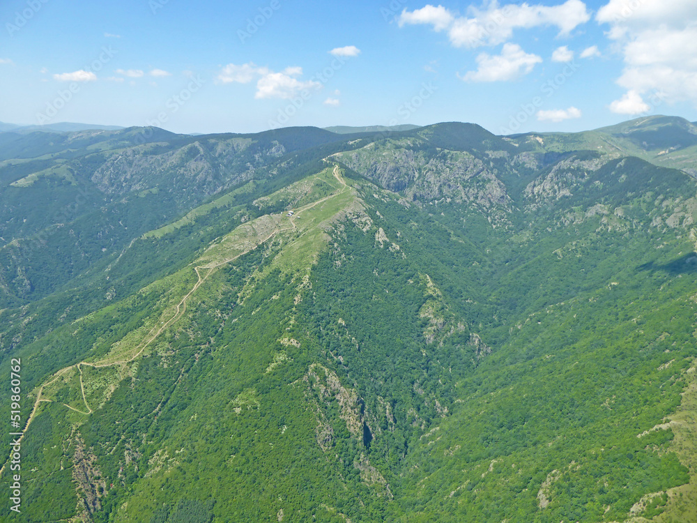 Fototapeta premium Mountains above Sopot in Bulgaria 
