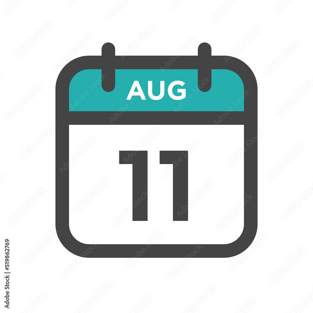 August 11 Calendar Day or Calender Date for Deadlines or Appointment August 11 Calendar Day or Calender Date for Deadlines or Appointment