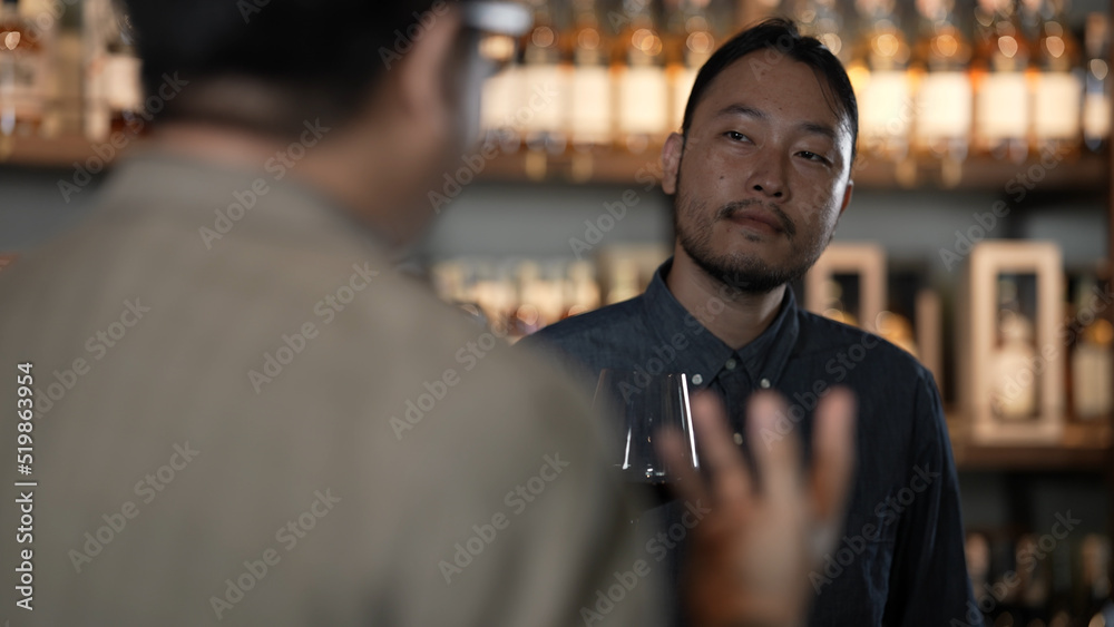 Night club concept of 4k Resolution. Asian business men having a meeting in a restaurant. A group of specialized clubs that sell alcoholic beverages. Night club concept of 4k Resolution. Asian business men having a meeting in a restaurant. A group of specialized clubs that sell alcoholic beverages.