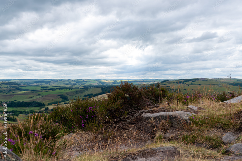 Fototapeta premium National Park Peak District in England, Curbar Edge 2022.