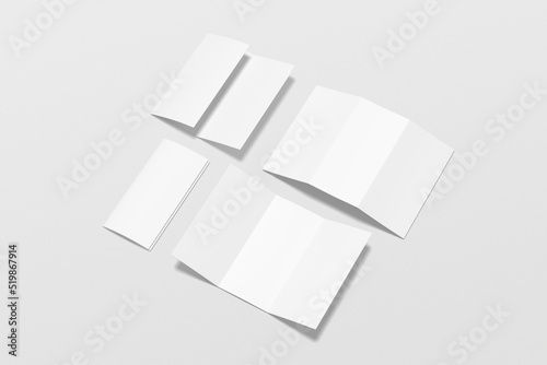 A4 Trifold Brochure Mockup