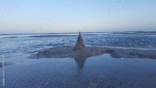 sand castle on the beach
