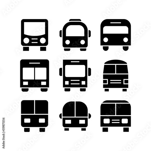 bus icon or logo isolated sign symbol vector illustration - high quality black style vector icons 