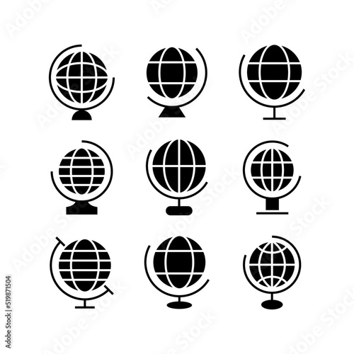 globe icon or logo isolated sign symbol vector illustration - high quality black style vector icons 