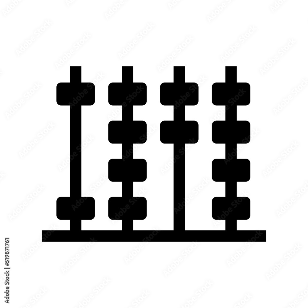 abacus icon or logo isolated sign symbol vector illustration - high quality black style vector icons
