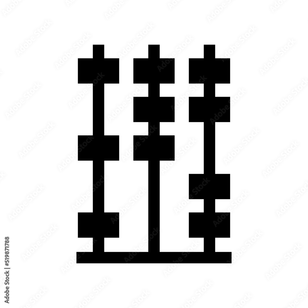 Obraz premium abacus icon or logo isolated sign symbol vector illustration - high quality black style vector icons 