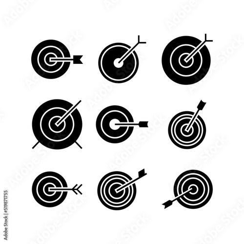 target icon or logo isolated sign symbol vector illustration - high quality black style vector icons 