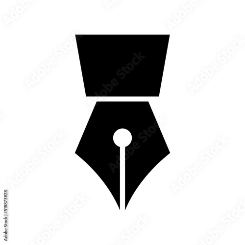 fountain pen icon or logo isolated sign symbol vector illustration - high quality black style vector icons
