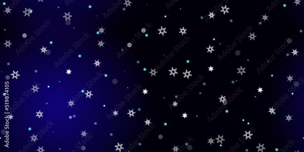 Falling Snowflakes seamless pattern flying snow Falling Snowflakes seamless pattern flying snow