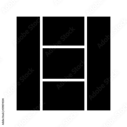 layout icon or logo isolated sign symbol vector illustration - high quality black style vector icons 