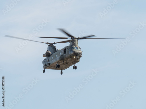 Fototapeta Naklejka Na Ścianę i Meble -  Military helicopter in flight