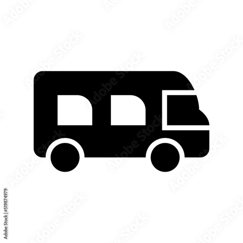 minibus icon or logo isolated sign symbol vector illustration - high quality black style vector icons
