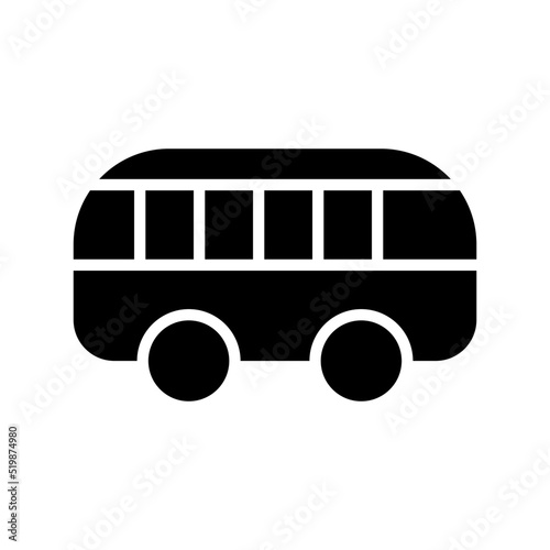 minibus icon or logo isolated sign symbol vector illustration - high quality black style vector icons
