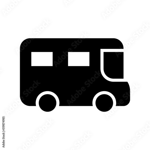 minibus icon or logo isolated sign symbol vector illustration - high quality black style vector icons
