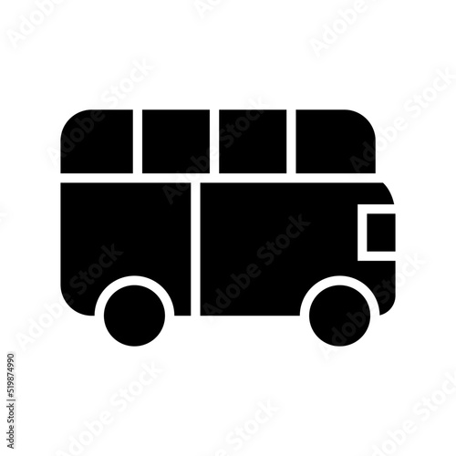 minibus icon or logo isolated sign symbol vector illustration - high quality black style vector icons
