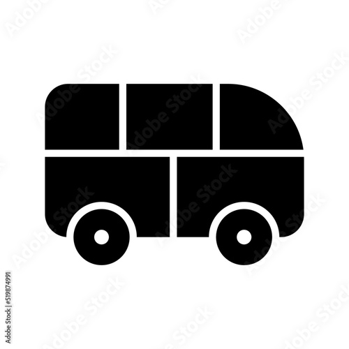 minibus icon or logo isolated sign symbol vector illustration - high quality black style vector icons
