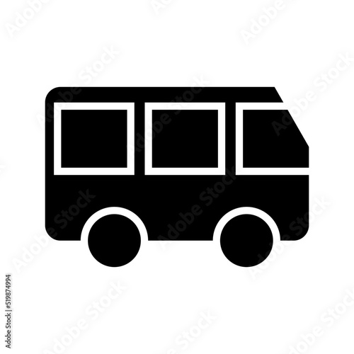 minibus icon or logo isolated sign symbol vector illustration - high quality black style vector icons
