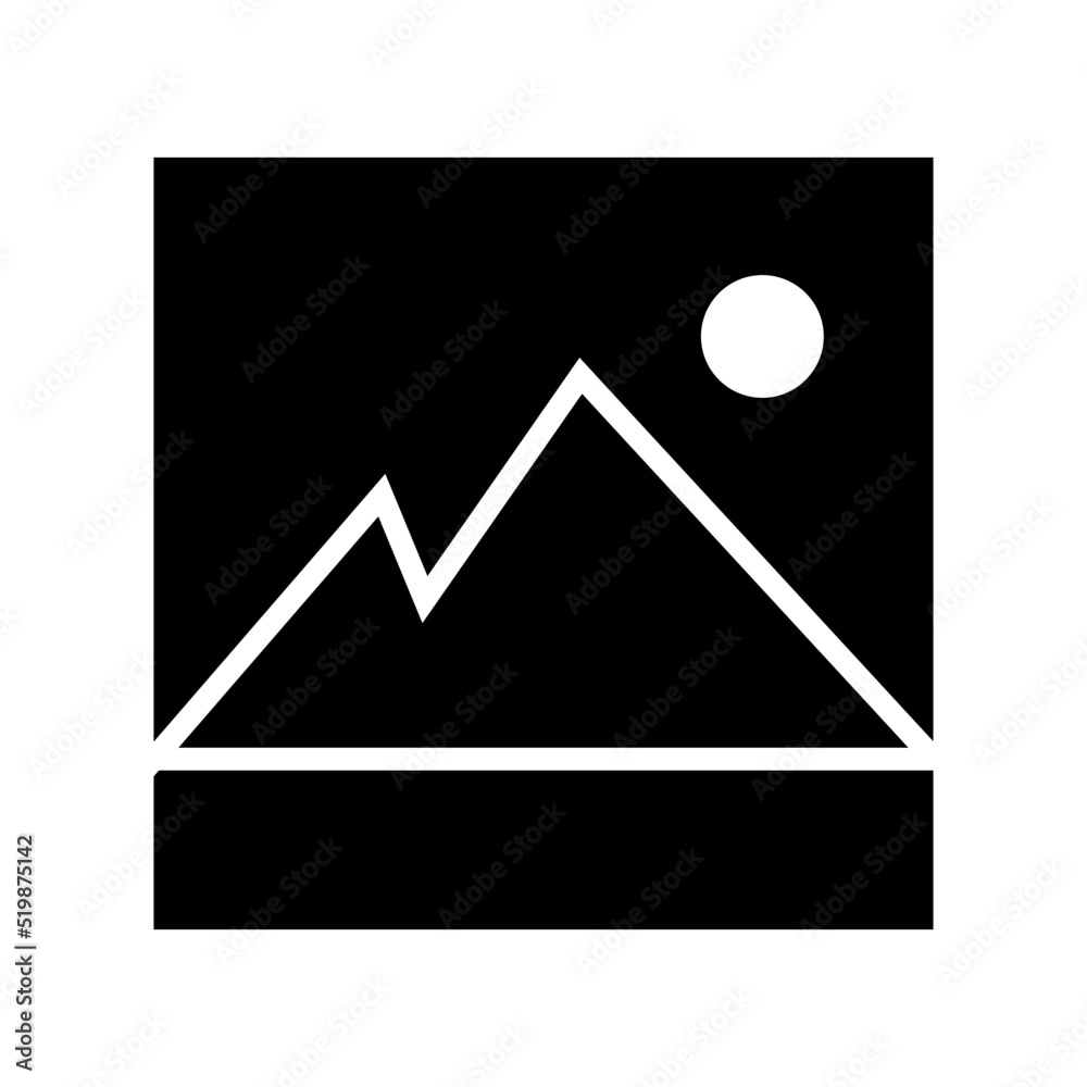 picture icon or logo isolated sign symbol vector illustration - high quality black style vector icons

