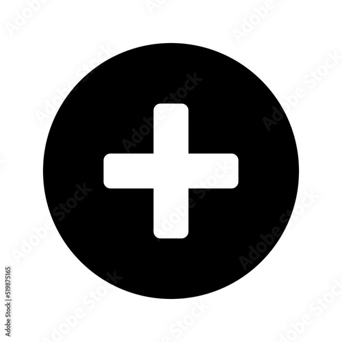 plus icon or logo isolated sign symbol vector illustration - high quality black style vector icons 