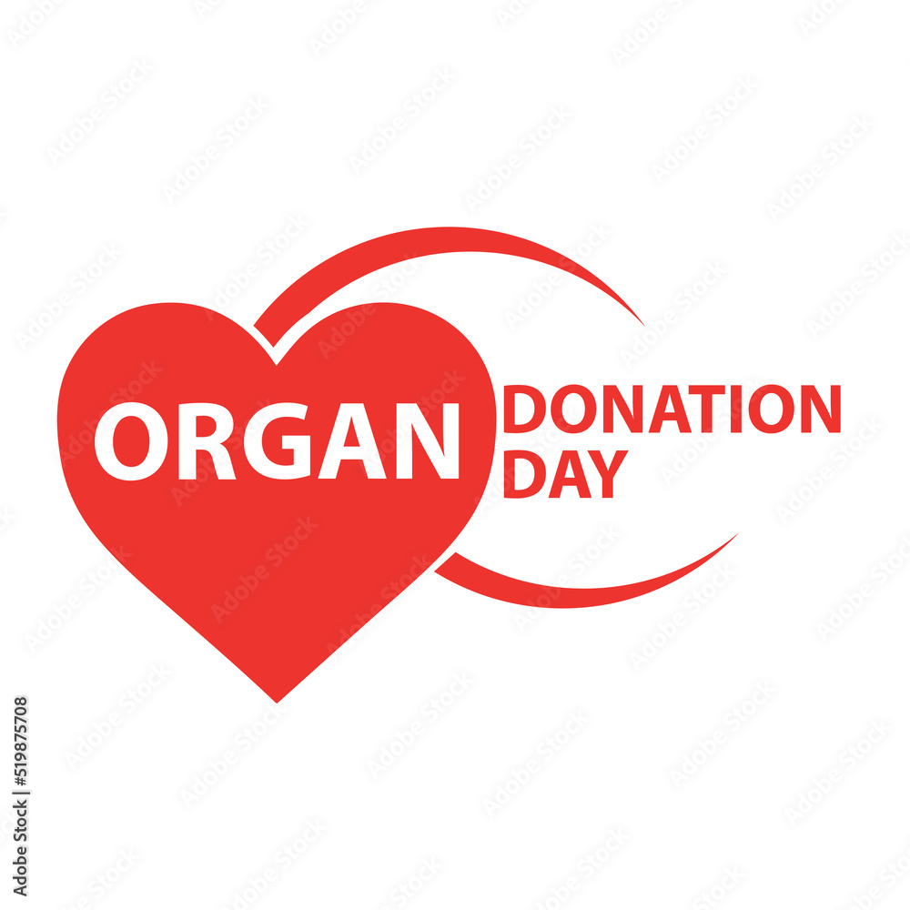 Organ Donation Day 14 August. Vector illustration of heart donor icon. World Donor Day. Organ Donation Day 14 August. Vector illustration of heart donor icon. World Donor Day.
