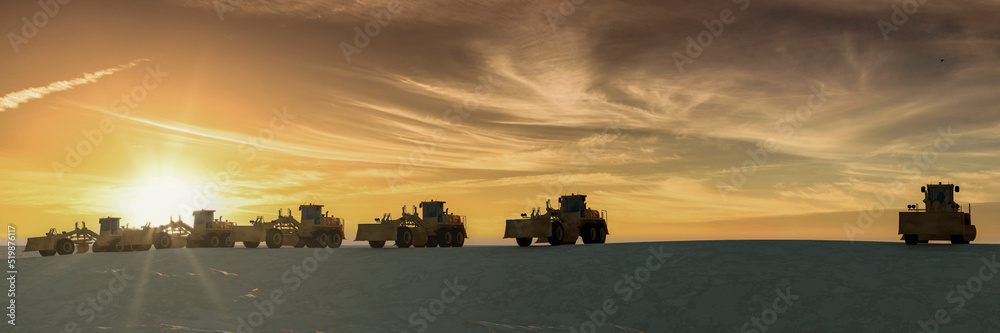 Fototapeta premium vehicles dedicated to infrastructure construction