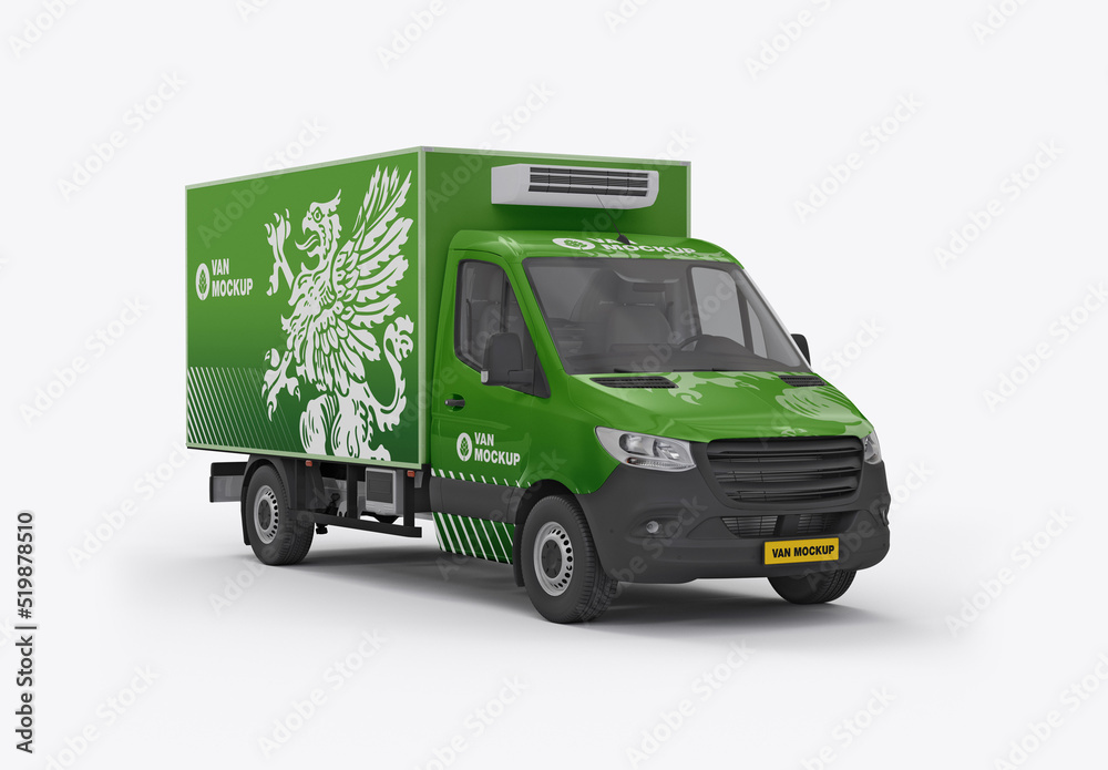 Box Truck Mockup Stock Template Adobe Stock