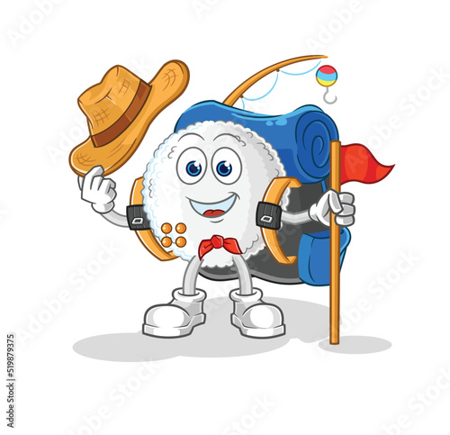 white blood scout vector. cartoon character