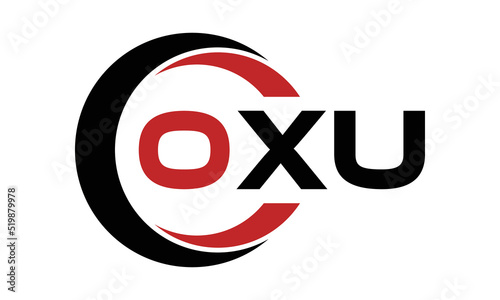 OXU swoosh three letter logo design vector template | monogram logo | abstract logo | wordmark logo | letter mark logo | business logo | brand logo | flat logo | minimalist logo | text | word | symbol photo