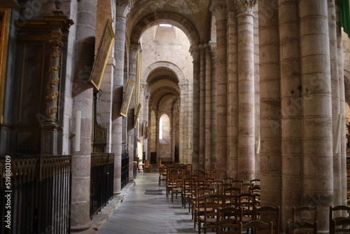 La cathédrale Notre Dame, cathédrale de style gothique, vue de l'intérieur, ville de Rodez, département de l'Aveyron, France