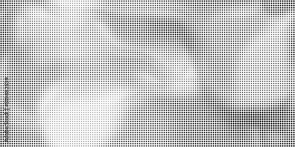 Seamless vintage distressed halftone dot background pattern. Tileable  grunge black and white printer ink raster dots texture overlay. Retro comic  book or print making creative concept backdrop.. Stock Illustration | Adobe  Stock