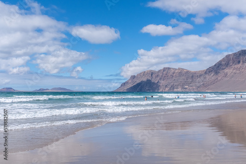 Famara beach, lanzarote