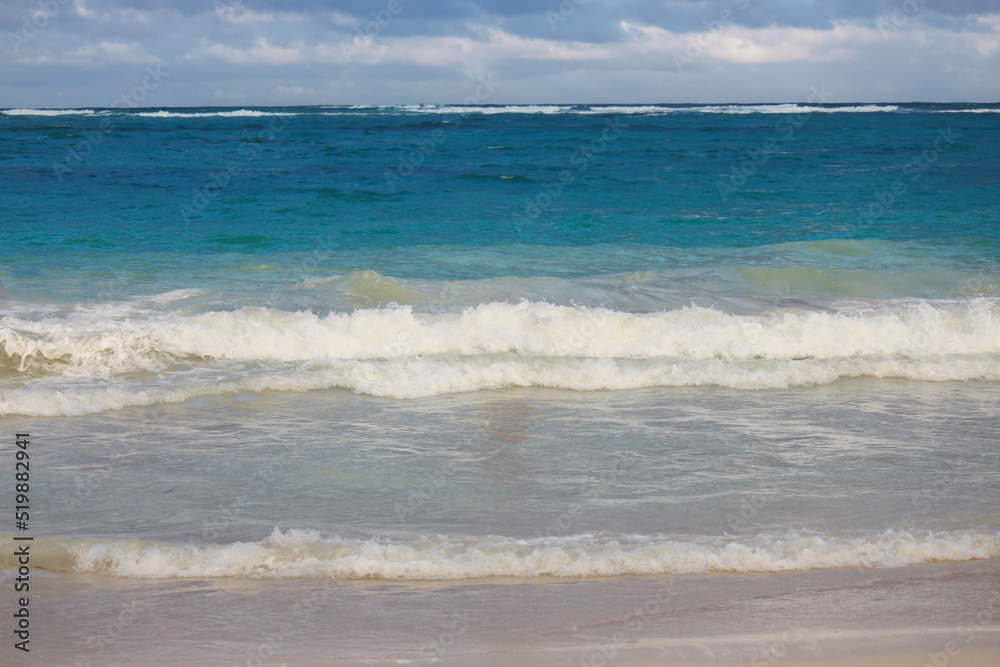 Beautiful caribbean sea and blue sky . Travel background. Beautiful caribbean sea and blue sky . Travel background.