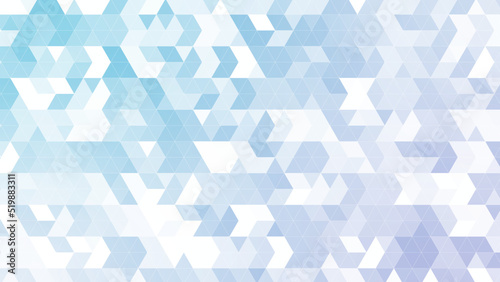 三角パターン背景素材，ブルーのグラデーション