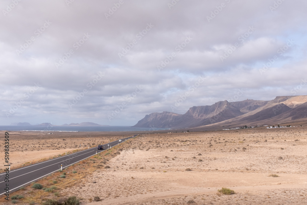 Famara beach, lanzarote Famara beach, lanzarote