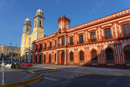 Colonial government palace and chapel the city of colima mexico photo