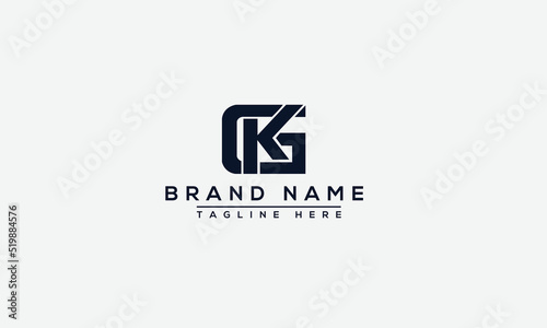 Logo design letter KG . Elegant modern. Vector template.