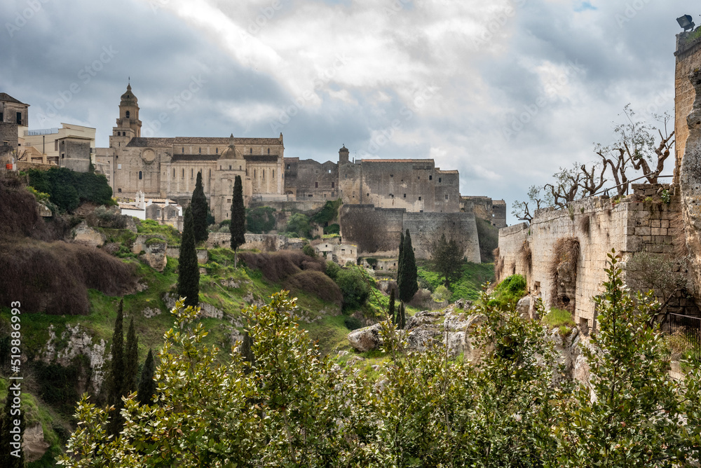 Obraz premium Scenic view of the cathedral of Gravina in Italy
