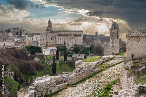 Scenic view of the cathedral of Gravina in Italy