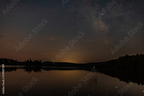 Milky Way over lake © Stewie Strout