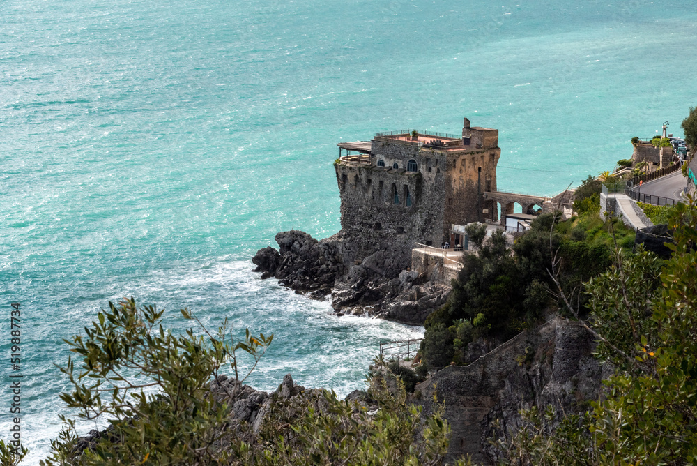 An old castle at the Amalfi coast, Southern Italy