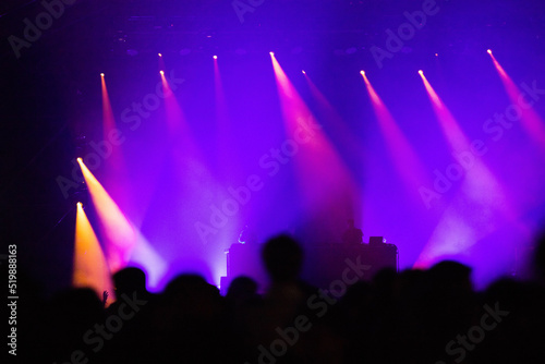 stage lights at live concert music festival